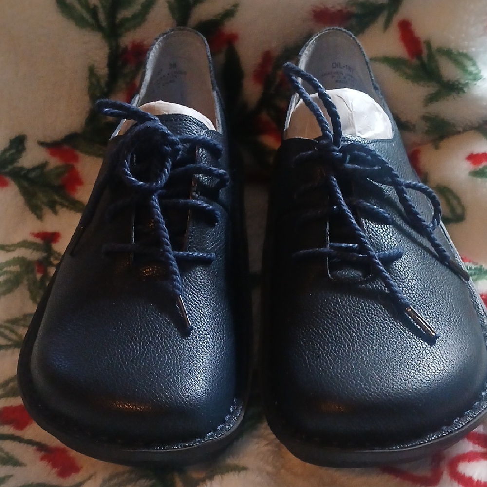 Blue Mules & Clogs with Minimalist Design